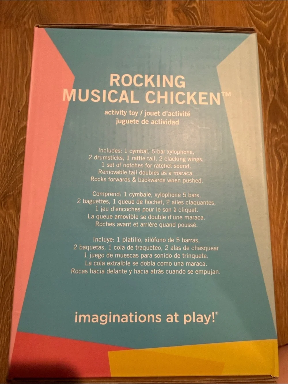 Manhattan Toy Rocking Musical Chicken - Blue & Red